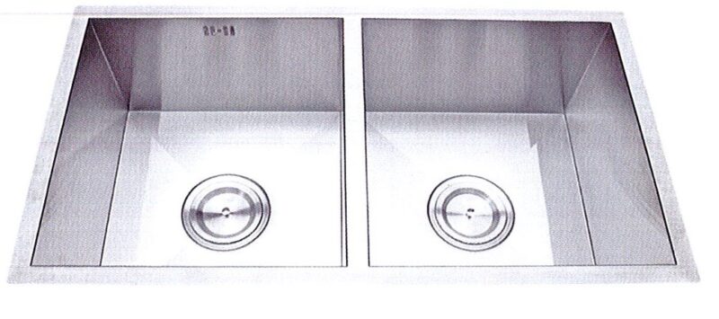 CHẬU RỬA CHÉN WINLAND 2 HỘC INOX 304 C60 - Chau rua chen INOX 304 WINLAND C60