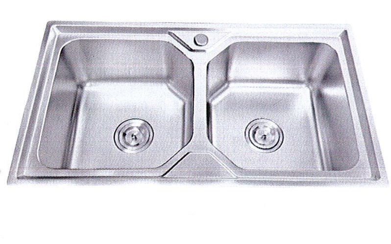 CHẬU RỬA CHÉN INOX 2 HỘC WINLAND C21