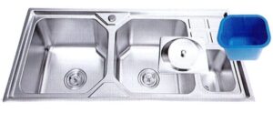CHẬU RỬA CHÉN INOX 2 HỘC WINLAND G12