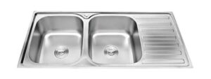 CHẬU RỬA CHÉN INOX 2 HỘC WINLAND D16 - Chau rua chen inox 2 ho co canh winland d03 1