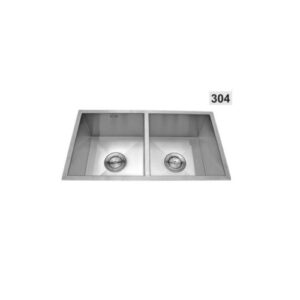 CHẬU RỬA CHÉN WINLAND 2 HỘC INOX 304 C61 - Chau rua chen winland inox 304 b60 2