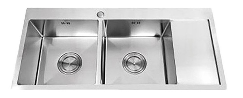 CHẬU RỬA CHÉN WINLAND 2 HỘC INOX 304 D64