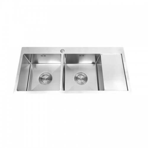 CHẬU RỬA CHÉN WINLAND 2 HỘC INOX 304 D64 - D61