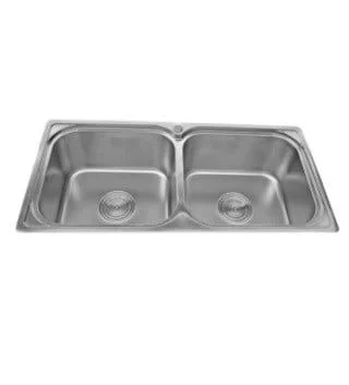 CHẬU RỬA CHÉN INOX 2 HỘC WINLAND C14