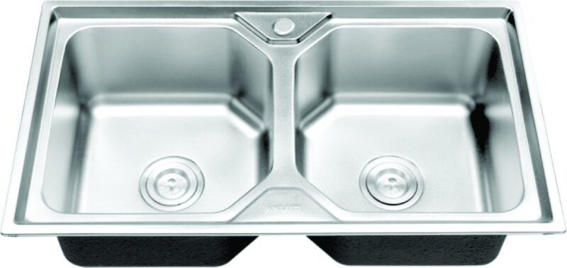 CHẬU RỬA CHÉN INOX 2 HỘC WINLAND C21