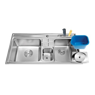 CHẬU RỬA CHÉN INOX 2 HỘC WINLAND F07A