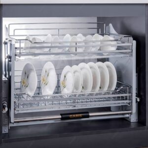 GIÁ BÁT ĐĨA INOX NÂNG HẠ CƠ GARIS ML06.80E - gia bat nang ha garis GL06.70E
