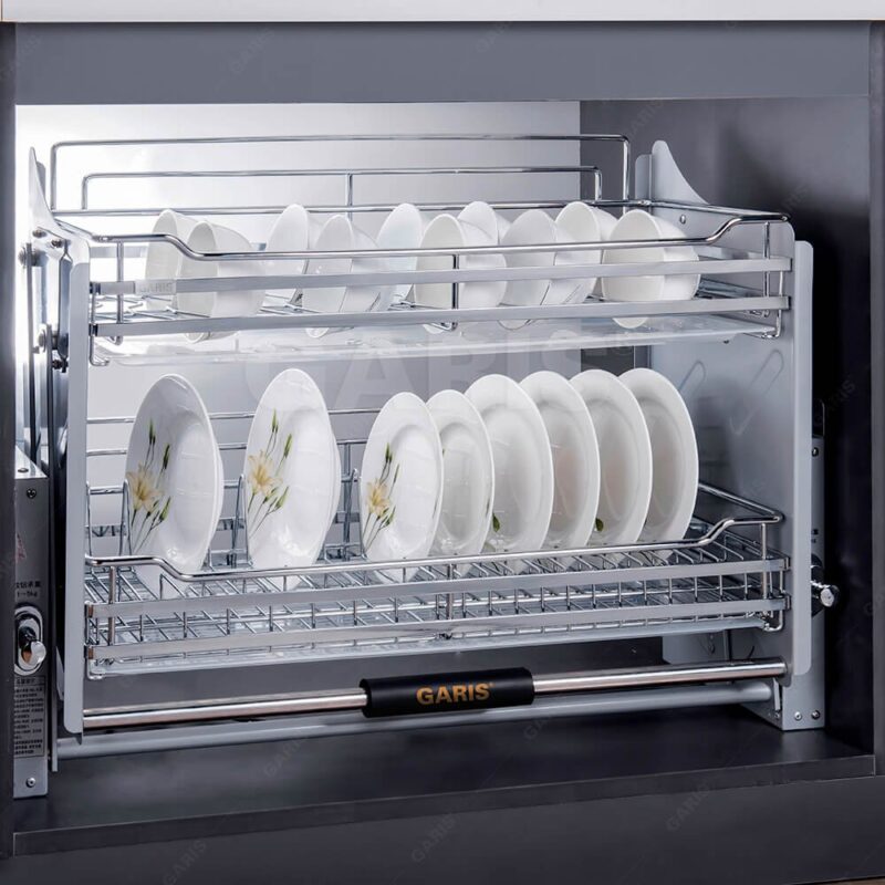 GIÁ BÁT ĐĨA INOX NÂNG HẠ CƠ GARIS ML06.80E