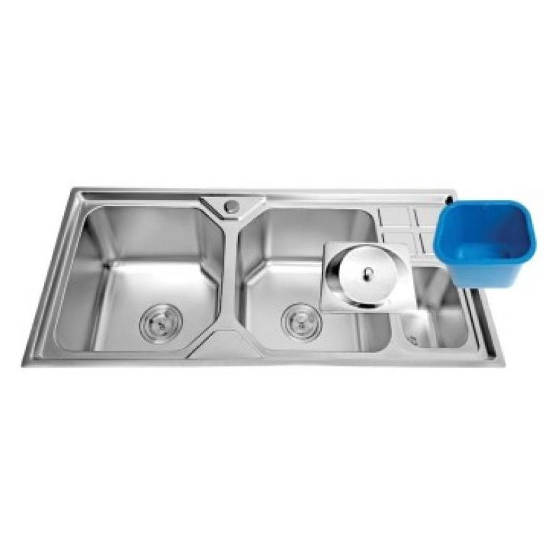 CHẬU RỬA CHÉN INOX 2 HỘC WINLAND G12