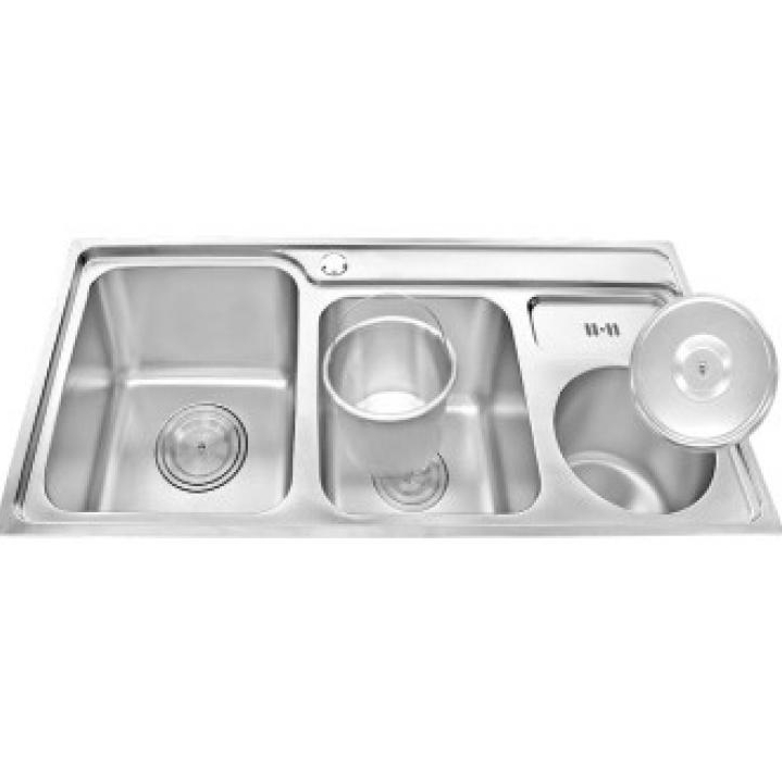 CHẬU RỬA CHÉN INOX 2 HỘC WINLAND G03A