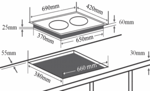 BẾP TỪ ĐÔI CHEFS EH-DIH206 - 112