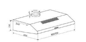 MÁY HÚT MÙI ÂM TỦ MÀU ĐEN 70CM EUROSUN EH-70CF19B - 2 1