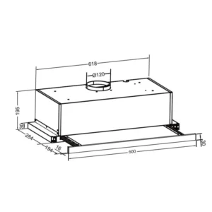 KÍCH THƯỚC HÚT MÙI ÂM TỦ INOX 60CM EUROSUN EH-60AF85S