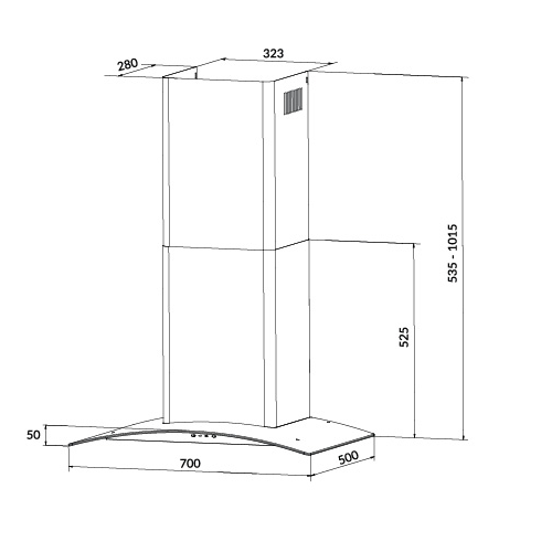 MÁY HÚT MÙI 70CM EUROSUN EH-70K32 - 26
