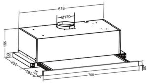 MÁY HÚT MÙI ÂM TỦ MÀU ĐEN EUROSUN EH-70AF68B - 27 2