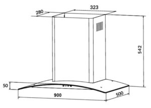 MÁY HÚT MÙI GẮN TƯỜNG 90CM EUROSUN EH-90K35 - 28 2