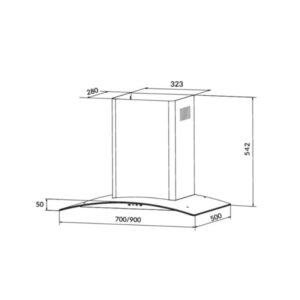 MÁY HÚT MÙI GẮN TƯỜNG 70CM EUROSUN EH-70K35 - 29 2