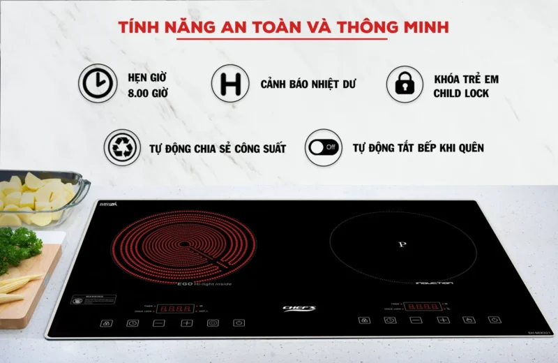BẾP TỪ KẾT HỢP HỒNG NGOẠI CHEFS EH-MIX321 - 40 2