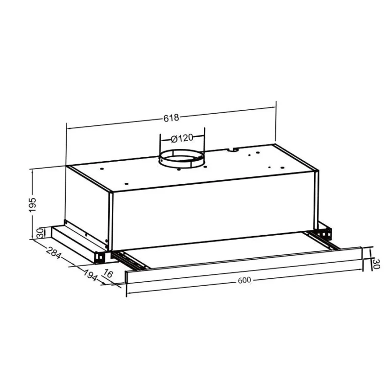 MÁY HÚT MÙI ÂM TỦ INOX 60CM EUROSUN EH-60AF85S - 48