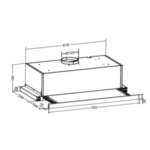 MÁY HÚT MÙI ÂM TỦ MÀU ĐEN 70CM EUROSUN EH-70AF85B - 51