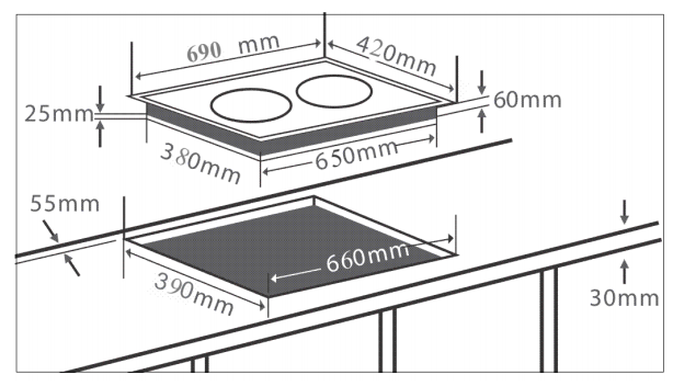 BẾP TỪ ĐÔI CHEFS EH-DIH2000A - 51