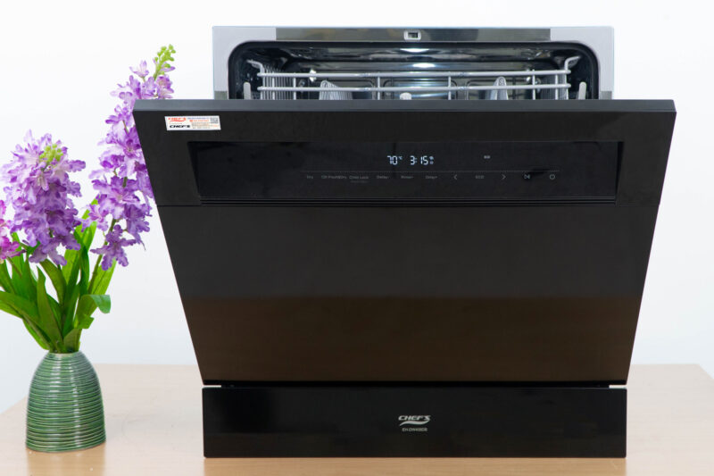 MÁY RỬA BÁT MÀU ĐEN CHEFS EH-DW408DB