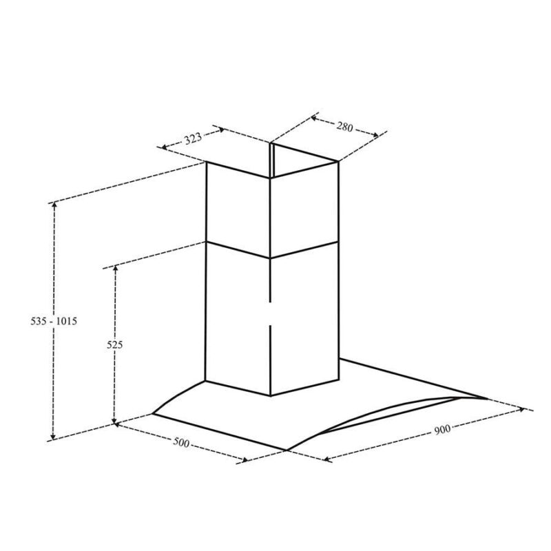 MÁY HÚT MÙI 90CM EUROSUN EH-90K21B - 90k21b