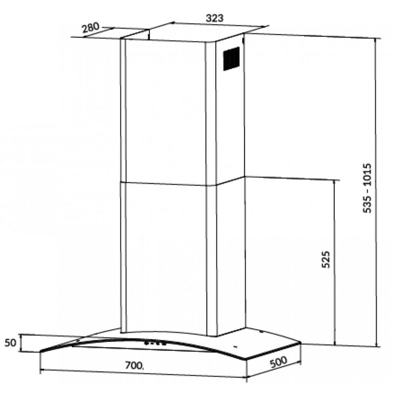THÔNG SỐ KỸ THUẬT CỦA MÁY HÚT MÙI 70CM EUROSUN EH-70K27S