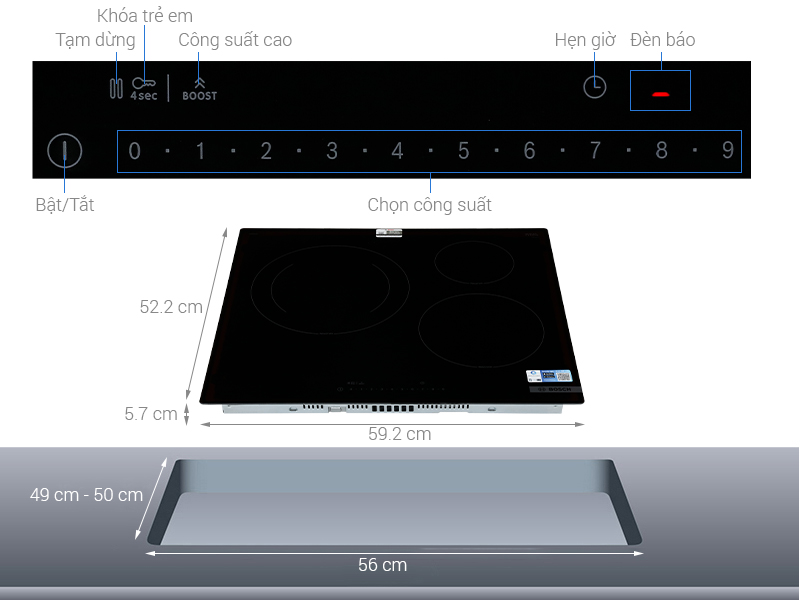 BẾP TỪ BOSCH 3 VÙNG NẤU SERIE 6 PIJ61RHB1E MODEL 2025 - bep tu 3 vung nau lap am bosch pij61rhb1e note 638881904062837250