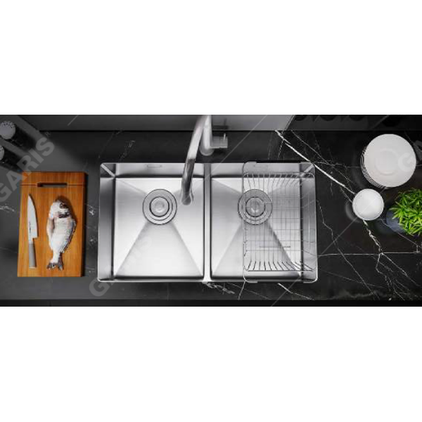 CHẬU RỬA BÁT 2 HỐ GARIS GS21.81D