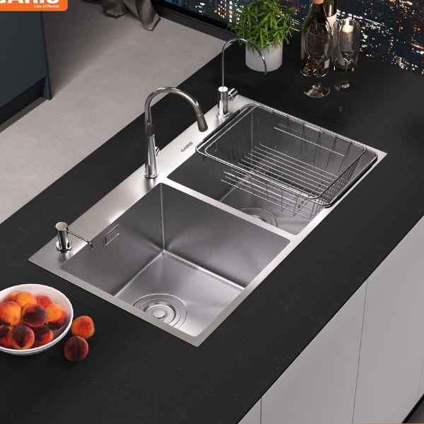 CHẬU RỬA BÁT 2 HỐ GARIS GS23.82