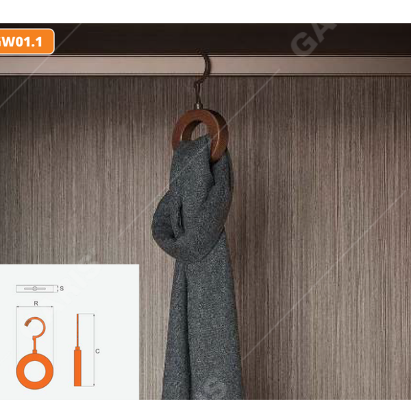 MÓC GỖ TREO KHĂN GARIS GW01.1
