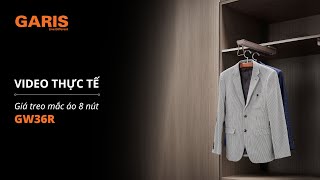GIÁ TREO MẮC ÁO 8 NÚT GARIS GW36R