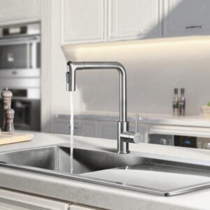 VÒI RỬA CAO CẤP GARIS MF17E - voi rua nong lanh day rut garis megkel mf17e