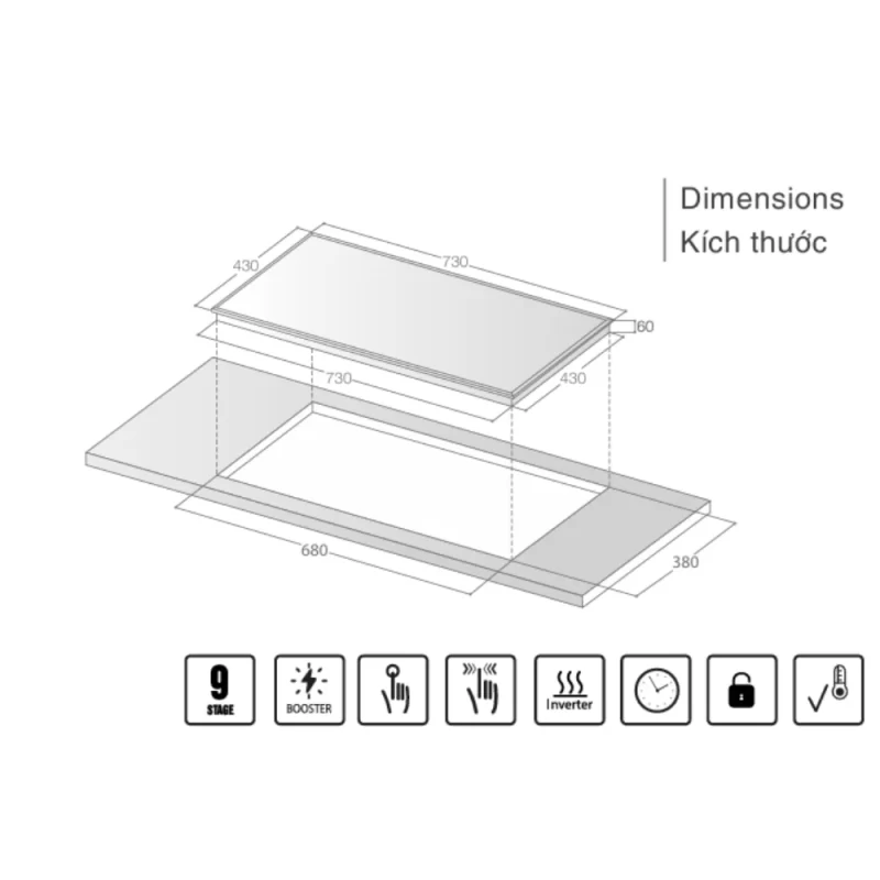 BẾP TỪ ĐÔI LORCA LCI-685TH - Bep tu LORCA LCI 685TH 1 800x800 1