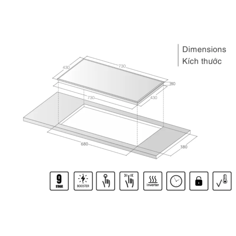 BẾP TỪ ĐÔI LORCA LCI-81805 PRO - Bep tu LORCA LCI 81805 PRO 1 800x800 1