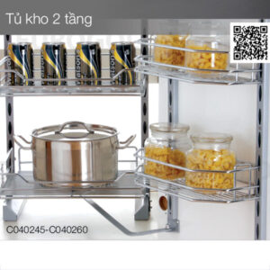 HỆ GIÁ KHO HỘP 2 TẦNG CÁNH MỞ EUROGOLD EKB15245 - Tu kho C0402XX web