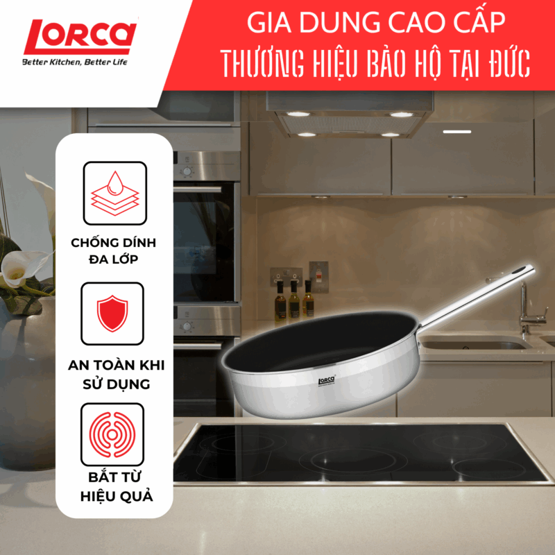 HÌNH ẢNH THỰC TẾ CỦA CHẢO CHỐNG DÍNH LIỀN LORCA TA-2133A