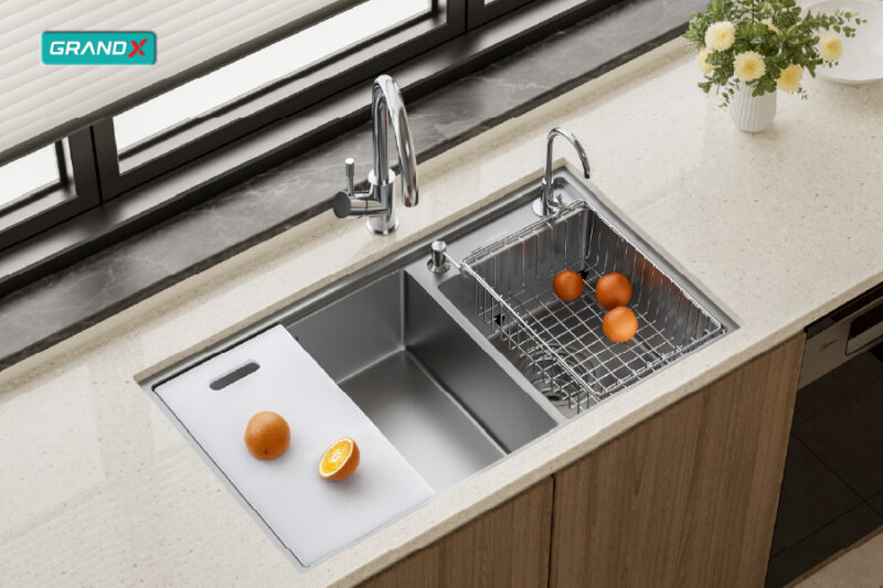 CHẬU RỬA BÁT GRANDX GX8648DS SMOOTH - GX8648DS 03