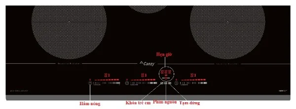 BẾP TỪ CANZY CZ 595 LUXURY - bep tu canzy cz 595 luxury 3