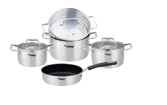 BỘ XOONG NỒI 5 MÓN CANZY CZ 8LD NOBEL