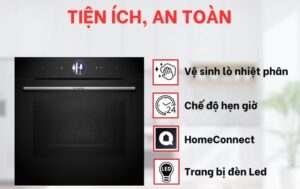 LÒ NƯỚNG ÂM TỦ BOSCH HBG7341B1B SERI 8 THỦY PHÂN - Lo nuong Bosch HBG7341B1 5