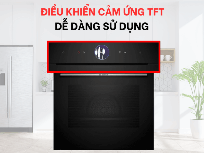 LÒ NƯỚNG ÂM TỦ BOSCH HBG7341B1B SERI 8 THỦY PHÂN - lo nuong bosch hbg7341b1b 4